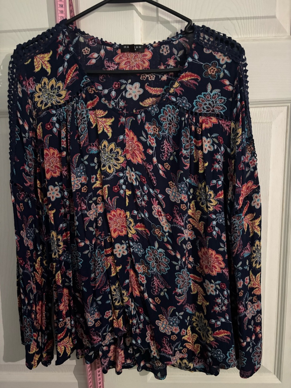 Hannah Navy Floral Blouse